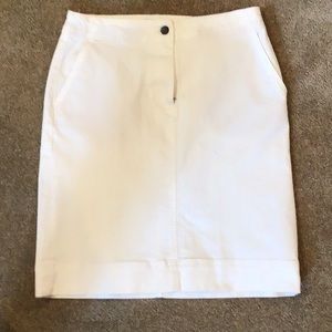 Talbots white denim skirt size 6